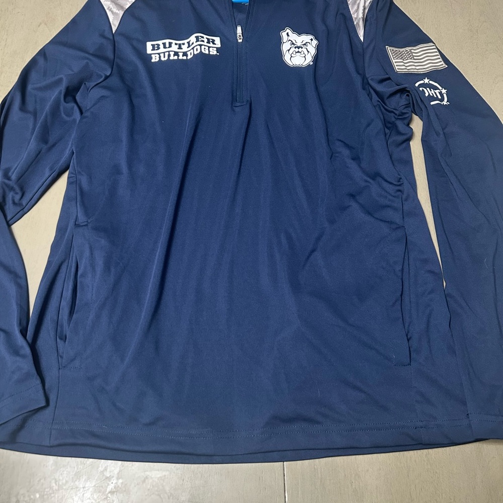 Butler university bulldogs NAVY BLUE COLOSSEUM OHT MOS LONG SLEEVE HOODIE size M